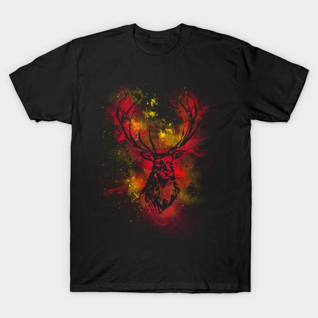 Abstract Deer T-Shirt by valsymot